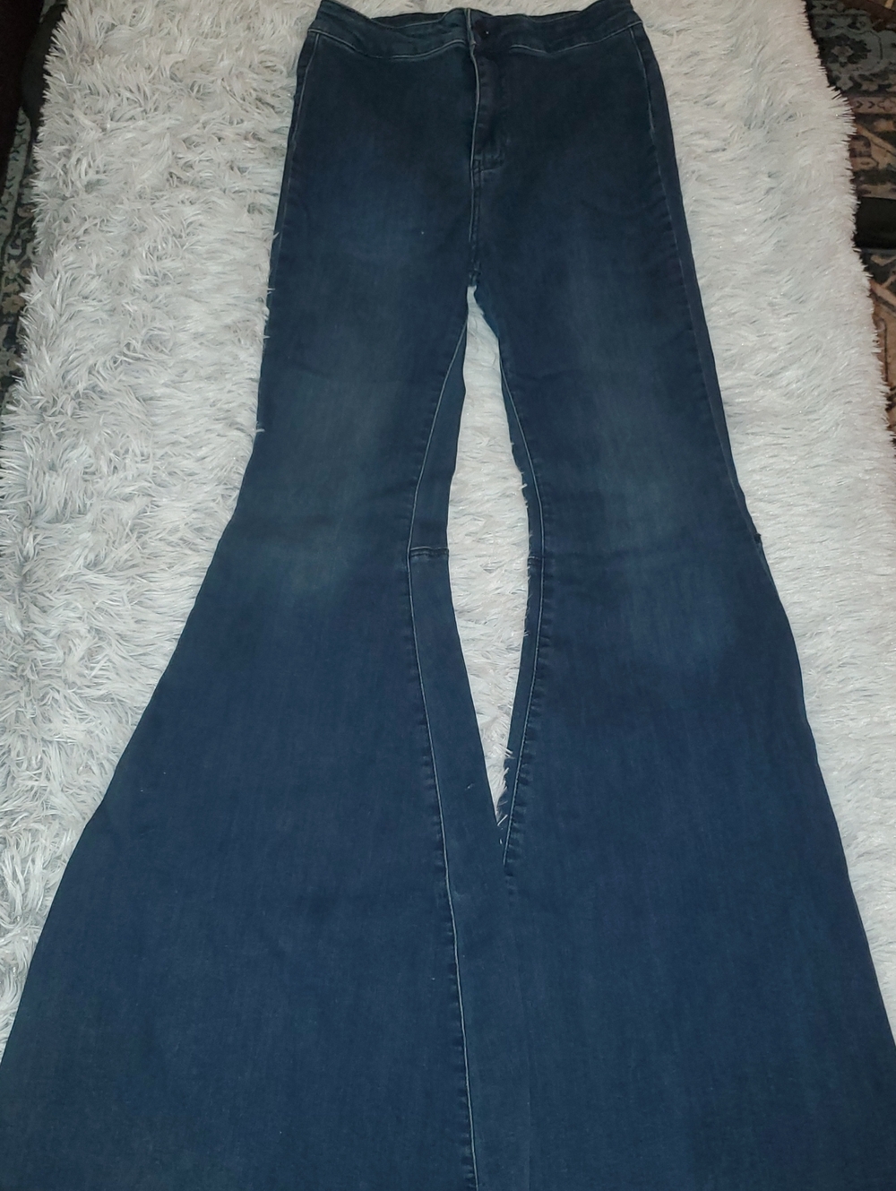 *We The Free(Free People) Dark Blue Flared Jeans for Women*